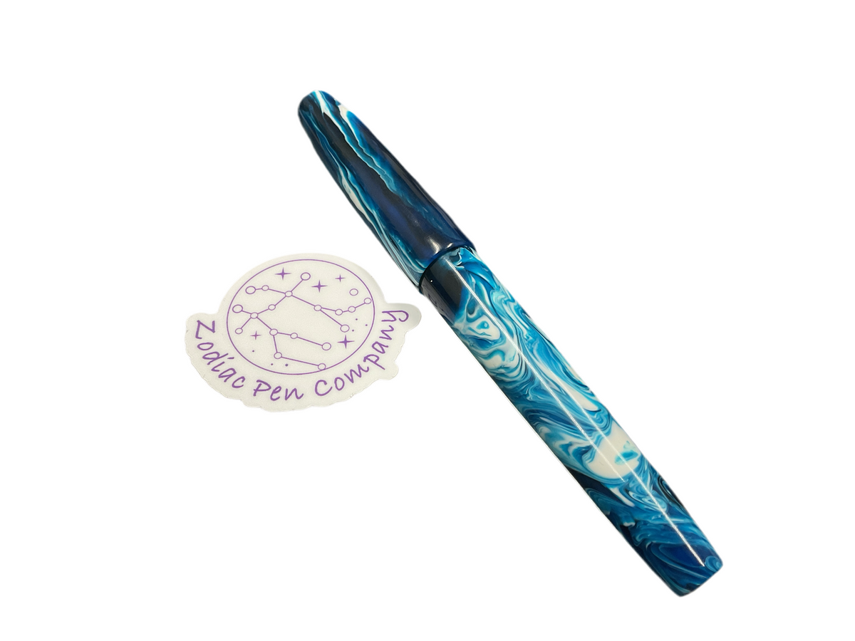 Zodiac Pen Company Arctic Blast Brooks Resin, Virgo Model Custom Made 