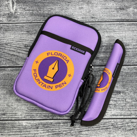 Rickshaw Sinclair bags and single sleeve pen holders with our logo!