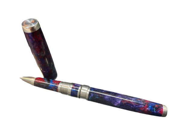 Abigail Markov Saturn Roller Ball in Twilight Custom Made Pen