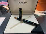 Aurora 996 Optima Fountain Pen Emerald Green Solid 14k nib NOS