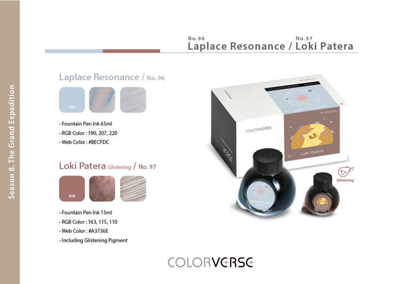 Colorverse Season 8 Laplace Resonance & Loki Patera Glist Fountain Pen Ink 65+15ml