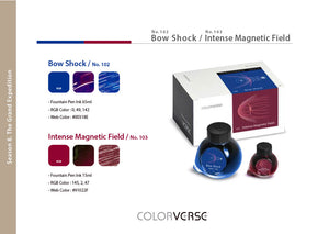 Colorverse Season 8 Bow Shock & Intense Magnetic Field Fountain Pen Ink 65+15ml bottles