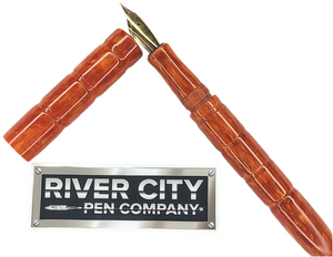 River City Pen Company Modified Westwood 2 Tone Orange Bamboo