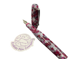 Zodiac Pen Company Frosted Sangria, Cancer Model with Chrome Clip Custom Made Fountain Pen