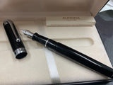 Aurora D11 Talentum Black and Chrome Fountain Pen