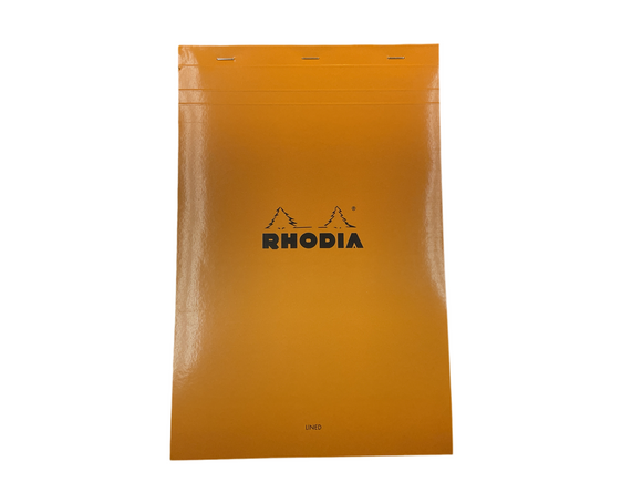 Rhodia Note Pad high grade vellum paper Lined Margin 8x12