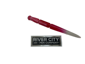 River City Pen Company Clear, red, pink Contoured Nib Holder