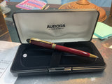 Aurora B31 Ipsilon Burgandy Ballpoint Pen NOS