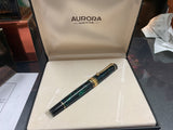 Aurora 975/VA Optima Green Emerald Rollerball Pen NOS