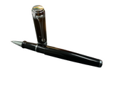 Aurora Talentum D71 Rollerball pen black and chrome NOS