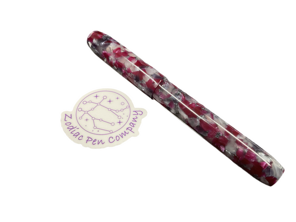 Zodiac Pen Frosted Sangria Zodiac Acrylic Line Aries Model Custom Fountain Pen