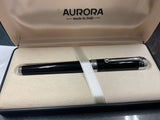 Aurora Talentum D71 Rollerball pen black and chrome NOS