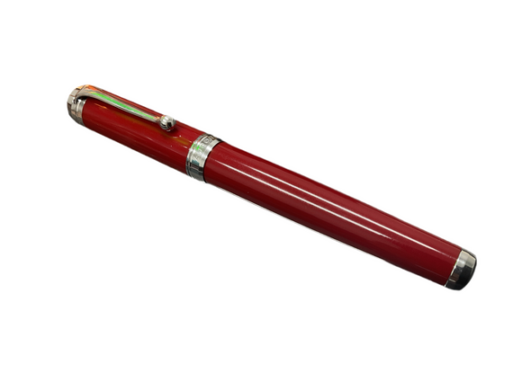 Aurora D71 Red/Chrome Talentum Rollerball Pen NOS