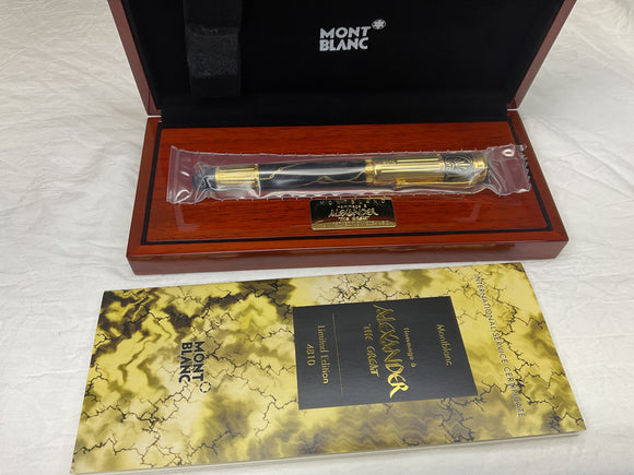 Montblanc Patron of the Arts Alexander the Great Fountain Pen NOS Sealed in plastic