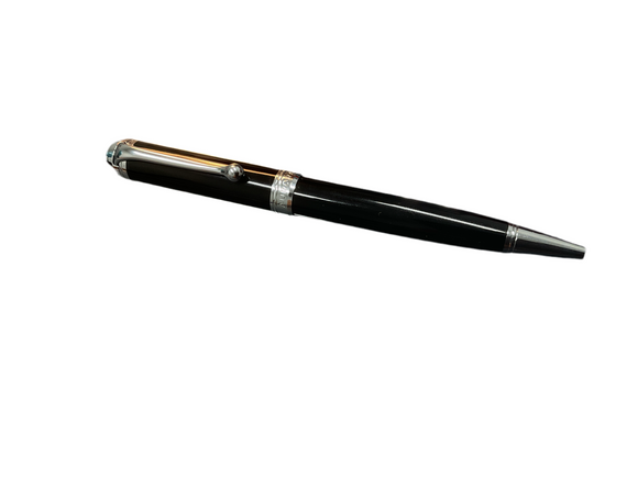 Aurora Ballpoint Talentum D 31 Black and Silver Trim NOS