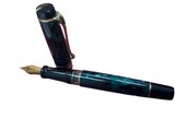 Aurora 996 Optima Fountain Pen Emerald Green Solid 14k nib NOS