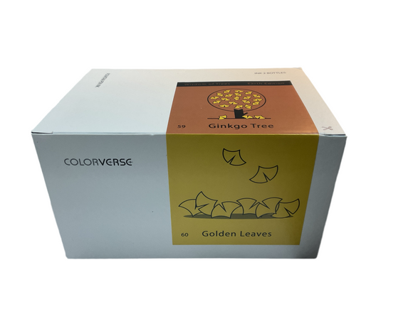 Colorverse Wisdom of Trees Earth Edition Ginko Tree/Golden Leaves 2 bottle Fountain Pen Ink set.