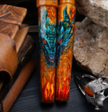 Benu Glasog Green Dragon Hand Painted Fountain Pen  NEW!   PRE-ORDER