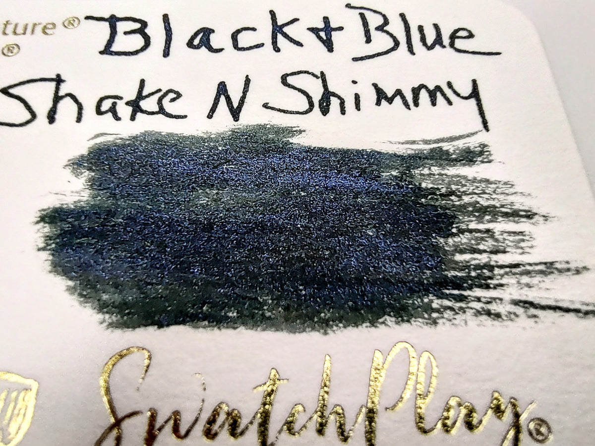 Ink Review #276: Robert Oster Shake & Shimmer Black 'N' Blue — Fountain Pen  Pharmacist